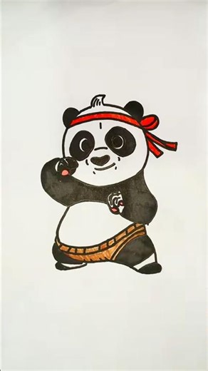 Kung Fu Panda #kungfupanda #colorindo #pintando #coloring #satisfatório