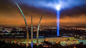 Final night of 9/11 'Towers of Light' tribute at the Pentagon