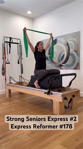 30-min Senior Pilates - Gentle + strong. 7 days FREE 💙 #Pilates #ActiveAging #reformer #workoutapp