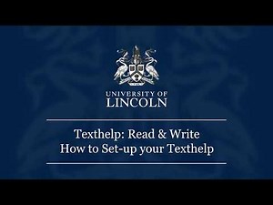 How to Set-up your Texthelp | Texthelp: Read & Write