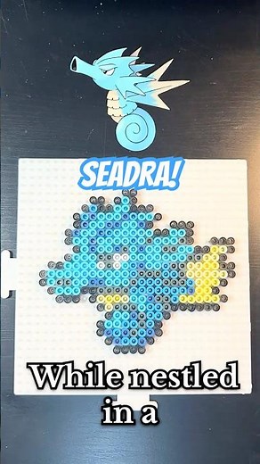 Day 117! Perler Bead Pokemon Sprite #117 Seadra!