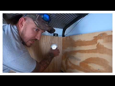 Installing vents on enclosed trailer