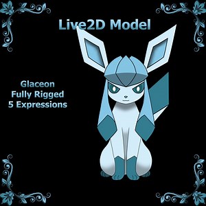 Glaceon - Pokémon - Fully Rigged Live2d Model - Etsy