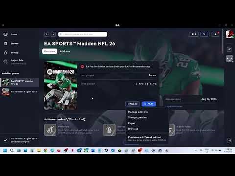 Fix Madden NFL 26 Crashing/Freezing/Not Launching/DirectX Function Error/EA AntiCheat Error On PC