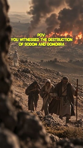 POV: You witnessed the destruction of Sodom and Gomorrah