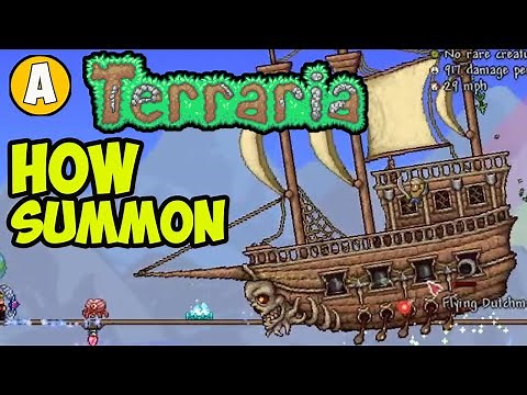 Terraria How To Summon Flying Dutchman (EASY) | Terraria How To Summon Pirate Invasion