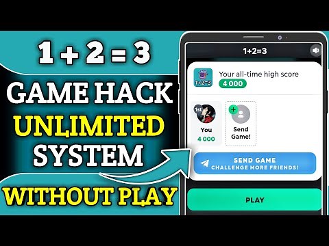 How To Increase 1+2=3 Telegram Game Score Without Play | Gamee Bot Games Score Hack Secret Trick
