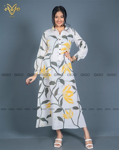 The Best of Style, by GIGO ✨🌸 Ease, comfort, and timeless charm—GIGO’s new collection brings it all together. Designed for your rhythm, made for your mood, and ready for every day. Step into effortless elegance. Shop the new GIGO collection today. 👍 Cash on Delivery available (Island wide) 👍 KOKO Pay / Mint Pay available 👉 Message us to order 📞 Phone: 011 2 85 25 15 📱 WhatsApp: 070 264 72 50 ✅ Visit Our Store: 186, High Level Road, Nugegoda (Opposite Seylan Bank) Batik Dress (#888) - Rs. 6