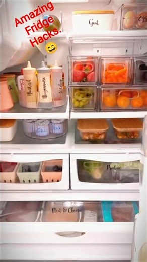 ORGANIZE Your Fridge with These Amazing Hacks Now!😄#shorts