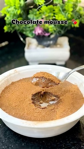 🍫✨ Chocolate Mousse Love! ChocolateMousse #ChocolateLover #DessertLove#HomemadeDessert #EasyDessert