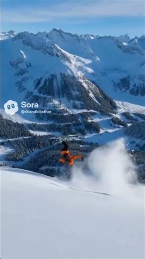 Cork 720 on skis #skiingstunts