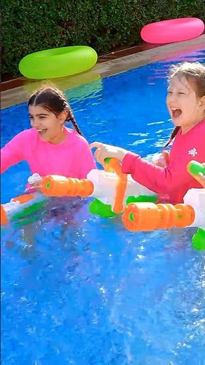 Splash Day! Kids Play with Giant Water Blasters