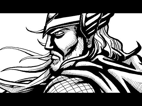 How to Draw Comic-Book Style Ink! Digital Linework and Shading Tutorial