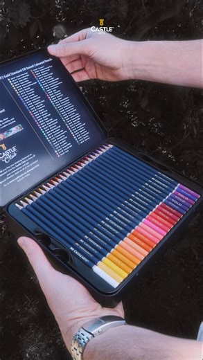🌈 Colour your world your way. The 72 Piece Gold Edition Tin brings every shade of your imagination to life! | Castle Arts
