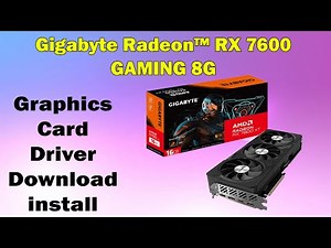 How to Download & Install Radeon RX 7600 GAMING 8G Drivers on Windows 10/11