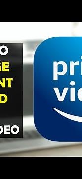 How To Change Payment Method in Amazon Prime Video