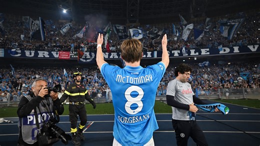 Emotional Scott McTominay sends Naples into meltdown with historic goal to clinch Napoli Serie A title