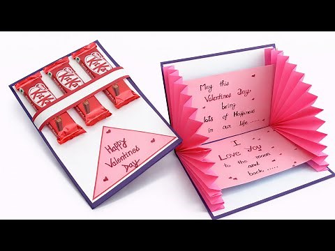 DIY -Easy and beautiful Pop up card for valentines day / valentines day pop up card making very easy