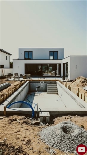 Luxury Pool Deck Transformation | Raw Construction to Dream Pool Backyard #shorts