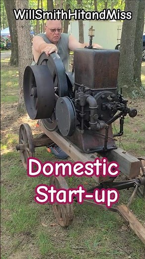 Watch This Antique Domestic Engine Come to Life!