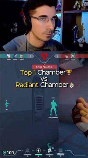 TOP 1 CHAMBER vs RADIANT CHAMBER 🤯 valorant live streamer pov gameplay highlights edit clips shorts