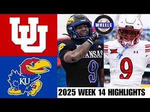 #13 Utah vs Kansas Highlights | Week 14 | 2025 College Football Highlights