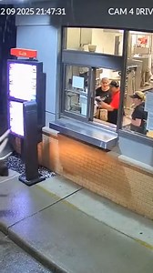 Moose Smashes Drive-Thru Window Anchorage, Alaska — February 9, 2025 The late-night shift at an Anchorage fast-food restaurant took a terrifying turn Sunday when an unexpected and agitated customer—a massive bull moose—crashed the drive-thru, shattering the service window with its antlers. The shocking incident, captured by the restaurant's security camera, shows the moose walking directly up to the drive-thru lane. As startled employees look on, the animal suddenly becomes aggressive, thrashing