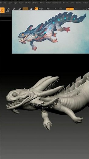 Croxolotl Creature Sculpting