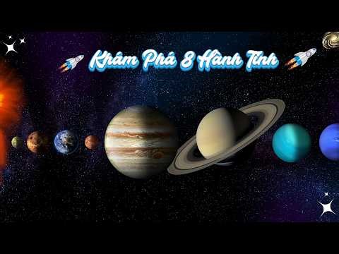 Bé Học 8 Hành Tinh Trong Hệ Mặt Trời I Bé Thông Minh Sớm I Song ngữ