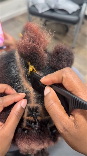 Danielle E. Brown on Instagram: "Parting using the brick layer method #bricklayer #parting #partinghair #fblifestyle #cleanparts"