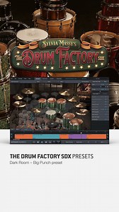 Just a few of the presets in The Drum Factory SDX by Sylvia Massy. Listen to more on our site! https://www.toontrack.com/product/the-drum-factory-sdx/ | Toontrack