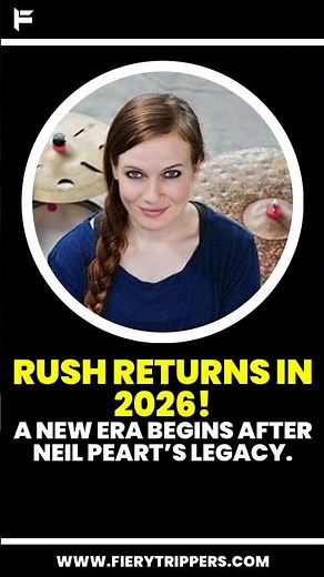 Rush RETURNS in 2026! A New Era Begins After Neil Peart’s Legacy #shors