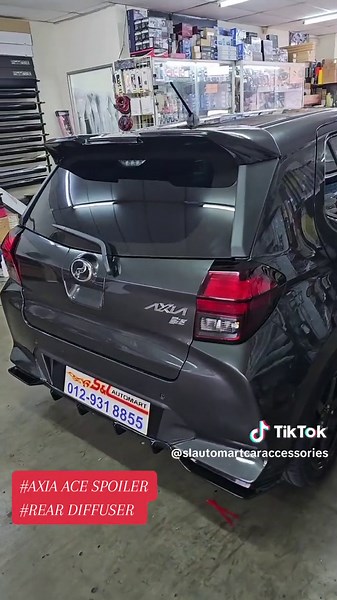 Top Spoiler and Rear Diffuser for Axia 2023