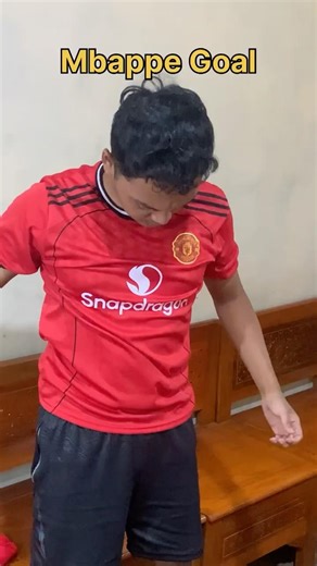 Mbappe goal real Madrid cosplay #football #soccer #mbappe #footballskills #realmadrid #shorts