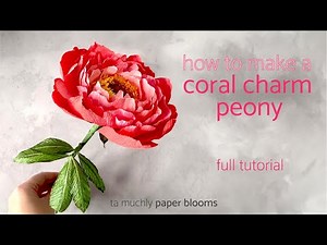 Crepe Paper Peony Tutorial — How to Make Beautiful Paper Blooms