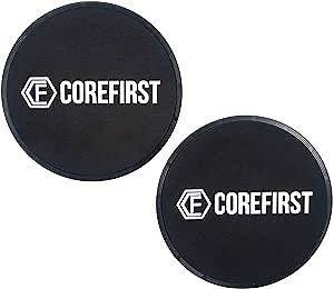 Resistance Pilates System Slider Discs - – Exercise Slider Fitness Discs – Dual Sided Hand and Foot Gliders for At Home Workouts on Carpet or Hard Floors – Trial App Workouts Included 2 Pack