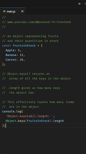Count Object Properties in JavaScript in 35 Seconds! ⚡
