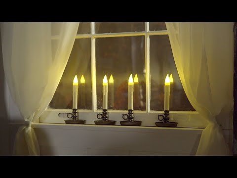 Battery-Operated Single LED Window Candles