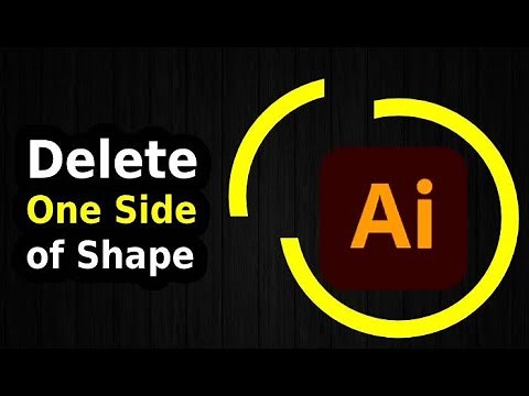 How to Delete One Side of a Shape in Illustrator