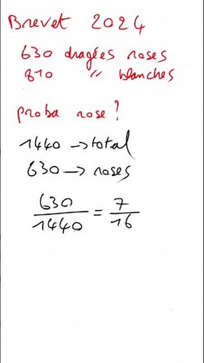 Brevet : Calculer une probabilité simple - Probabilités (14b)