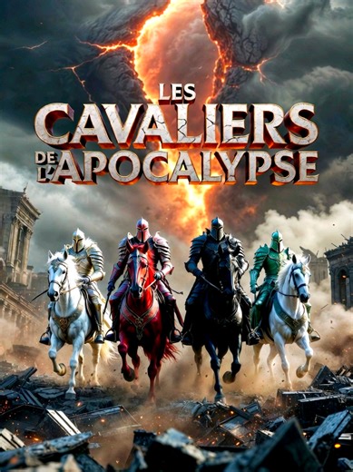 🎬 Les Cavaliers de l’Apocalypse — Le reset du monde Une prophétie vieille de plus de 2 000 ans Quatre cavaliers Conquête / Guerre / Famine / Mort Ils ne viennent pas punir l’humanité Ils viennent l’effacer… et recommencer Une vision apocalyptique tirée des textes anciens, racontée comme un blockbuster 🐎🔥⚖️💀 #Mythologie #Légende #Apocalypse #Histoire #3minhistoire