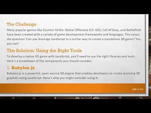 Can I Make 3D Games with JavaScript? Here's How!