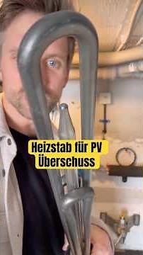 Heating element for excess PV power: Hot water #photovoltaics #heatingelement