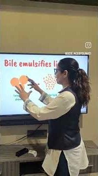 Emulsification#bile juice#digestion of fat #sciencebysumati #cbseclass10 #digestiveprocess