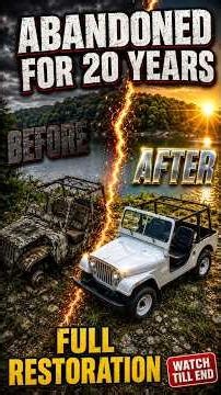 I Rescued an ABANDONED Jeep CJ Rotting by a Lake for 20 Years — Complete Restoration From Scratch