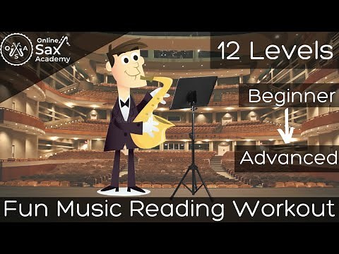 Fun Music Reading Workout: 12 Levels (Complete Beginner to Advanced) #42