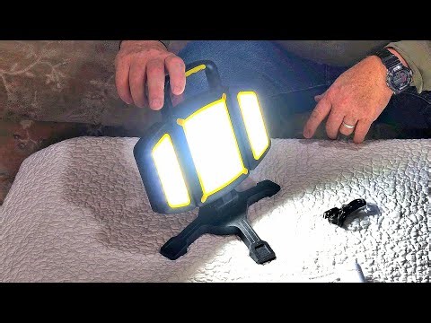 Magnetic Portable LED Work Light. Unboxing and Demo