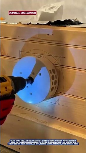 Perfect Circular Cut with a Drill Hack – Clean & Precise Every Time! 🪵⚙️