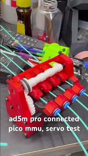 ad5m pro with pico mmu, servo testing
