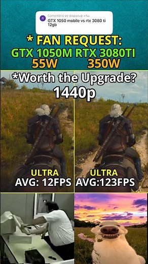 GTX 1050 Laptop vs RTX 3080 Ti — Worth the Upgrade? FAN REQUEST 318